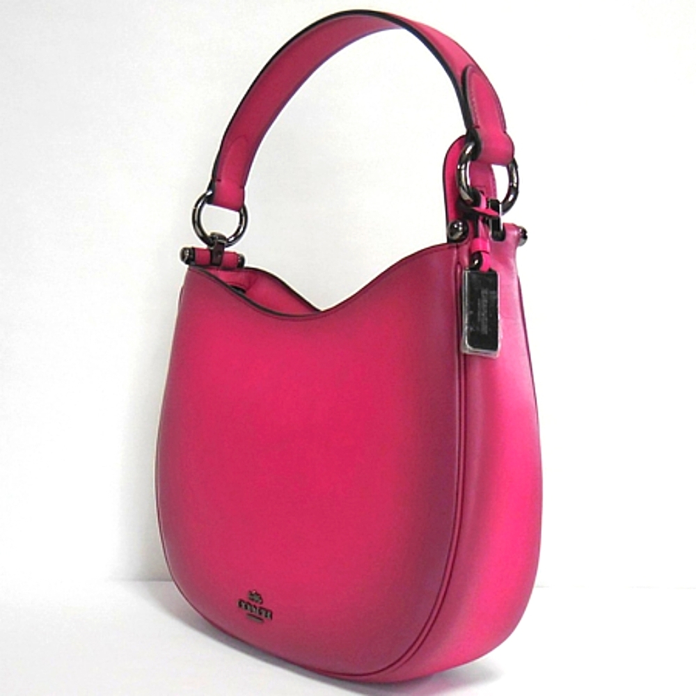 NWT RARE Coach Burnished Cerise Leather Hobo